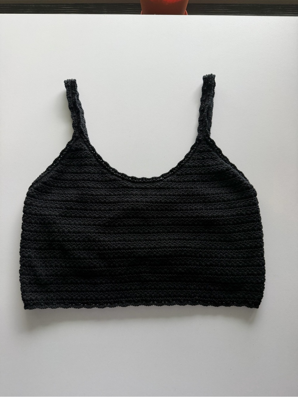 aerie Black Crochet Bralette Tank Top